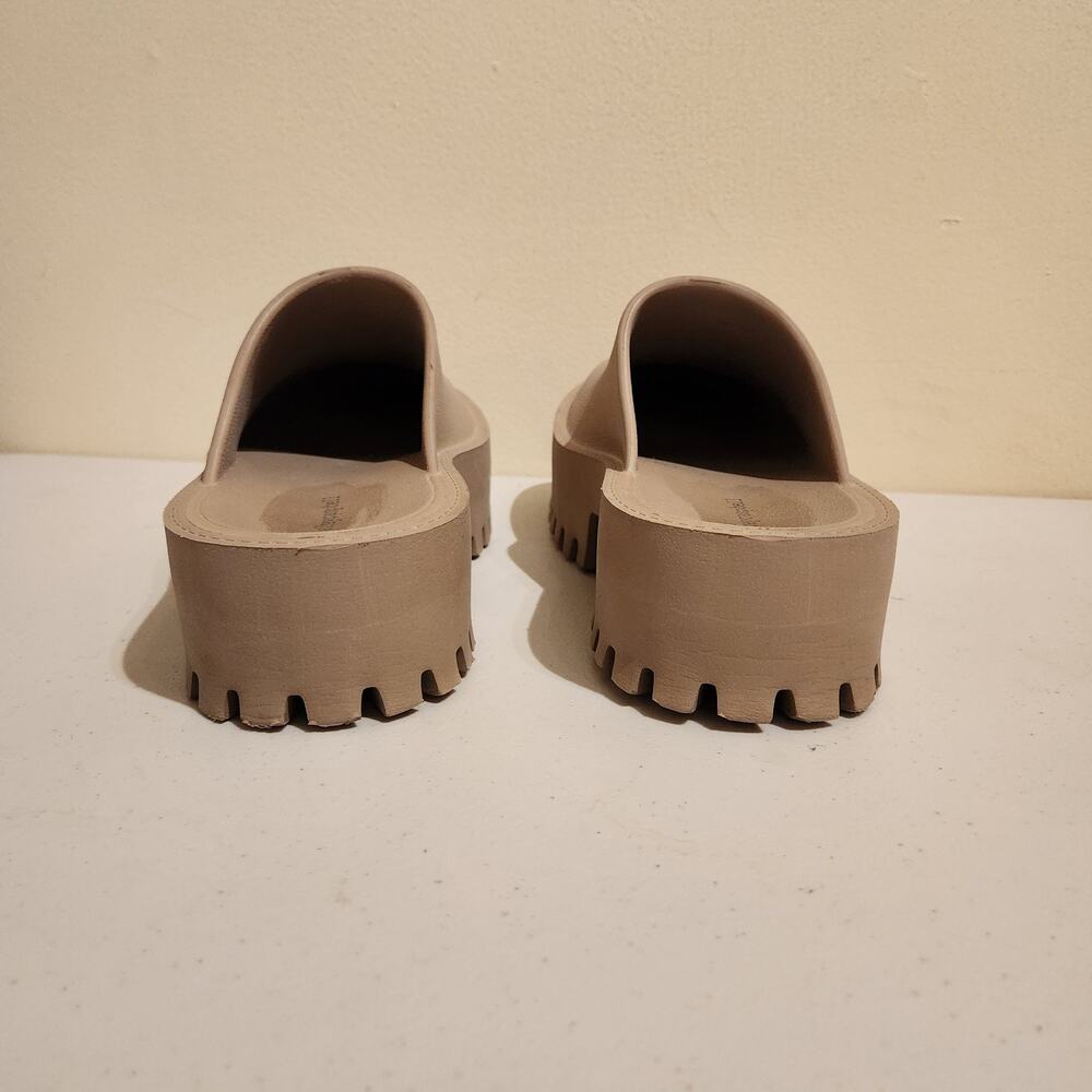 Jeffrey Campbell Taupe Platform Clog Mules - Picture 5 of 9